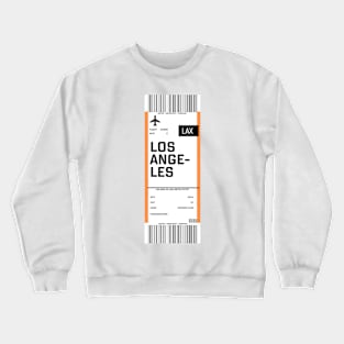 Los Angeles boarding pass Crewneck Sweatshirt